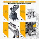 Rechargeable 11 Channel RC Excavator Toy for Boys Aged 6-12