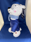 Gemmy Animated Shuffler Dancing Polar Bear "Oy Vey" for Hannukah Celebration