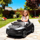 12V Ford Mustang Mach-E Kids Ride-On Car with Remote Control and LED Lights - Black