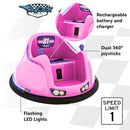 FunPark 6V Electric Bumper Car for Toddlers - Pink and Purple Ride-On