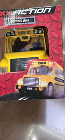 Maxx Action Battery-Powered School Bus Toy with Joystick, Microphone & Sliding Door