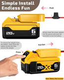 20V Battery Adapter Set for Power Wheels RC Toy Car Conversion Kit