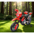 Red 6V Battery-Powered Electric Dirt Bike Ride-On for Kids