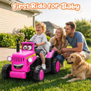 12V Electric Ride-On Tractor for Kids with Remote Control
