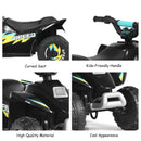 6V Electric Quad ATV for Kids - 4-Wheel Ride-On Toy for Toddlers in Black with Forward & Reverse 기능