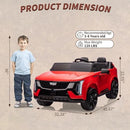 Cadillac Licensed 24V Electric Ride-On Car in Red