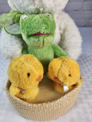 Easter Hop Quartet Plush Musical Toy Set with Bunny, Frog, and Chicks