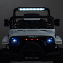 12V Bluetooth Electric Ride-On Truck with LED Lights for Kids Aged 1-4 Years - White