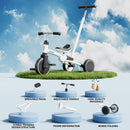 KORIMEFA KF-T03 Versatile 5-in-1 Tricycle for Children Aged 1-3 with Parent Push Handle