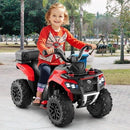 Electric 6V ATV Quad Ride-On for Kids with Spray Feature and Storage Compartment