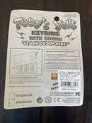 1997 Toby's Yells Vintage Let Me Out! Talking Crate Box Keychain Mint Condition