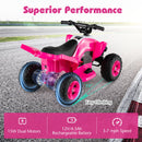12V Electric Quad Bike for Kids with Music, Lights, USB Port, and Wireless Features