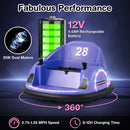 12V Electric 360° Rotating Bumper Car Toy for Toddlers with Remote Control