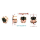 12-Pole 12 Segment DC Commutator 23x9x17.5 mm for Diverse Motor Applications