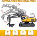 11-Channel Remote-Controlled Excavator Truck with 680-Degree Rotation