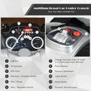 12V Electric Kids Motorcycle with Training Wheels and Light - Black
