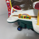 Vintage Battery-Operated Toy Airplane with Wing Walking Clown Figure