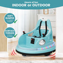 12V Electric Kids Bumper Car with 360° Spin Function