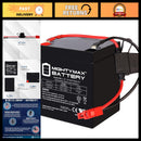 5Ah 12V Battery Replacement Kit for Ride-On Vehicles with Harness & 2-Pin Connector