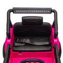 12V Kids Electric Truck with Bluetooth, LED Lights, and Remote Control - Pink, for Ages 1-4