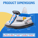 360° Spinning Electric Bumper Car for Toddlers with Forward/Reverse Motion and Music