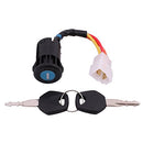 Electric Car Ignition Key Switch for Kids ATV Ride-On with 3 Wires