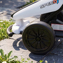 Qaba 24V Dual Motor Electric Drift Go Kart for Children, White