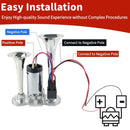 12V 600db High-Volume Dual-Tone Electric Train Horn for Trucks and Cars with Compressor