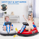 360° Spinning Electric Bumper Car for Toddlers with Forward/Reverse Motion and Music