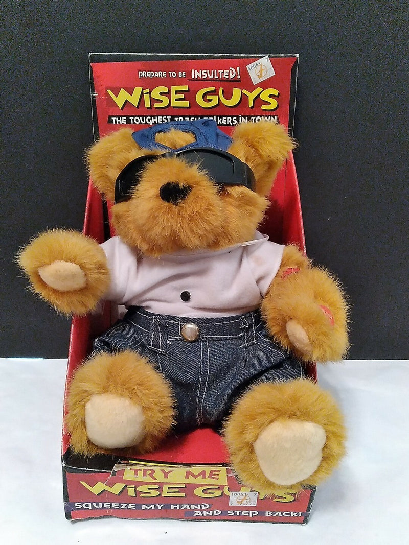 Talking Bear Hand Squeeze Toy with Sound Activation for Adults