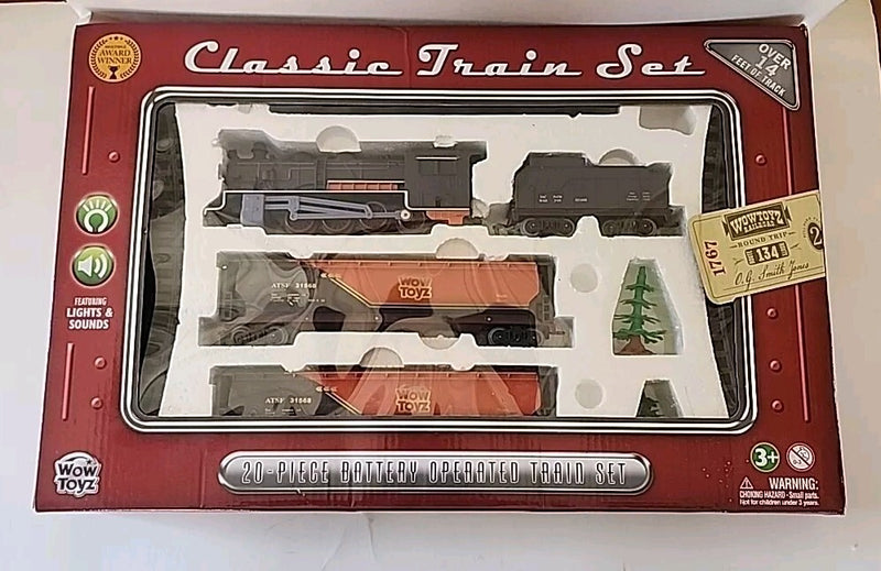 20-Piece Classic Train Set with Over 14 ft of Track - Used