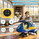 2-in-1 Wiggle Car with Pedal for Kids, Electric Ride-On Toy with Dual Speed