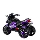 3-Wheel Battery-Powered Kids Ride-On Motorcycle with Lights