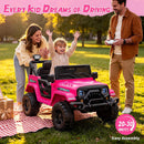 12V Electric Ride-On Truck for Kids with Remote Control and Dual 35W Motors, 3.5MPH Speed