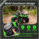 24V Electric Off-Road ATV for Kids with Bluetooth, LED Lights, and 160W Power - Blue
