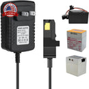 12V Power Charger for Fisher Price Powered Wheels Gray and Orange Batteries