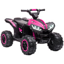 12V Children's ATV Quad Vehicle - Reversible Motion, Durable Wheels, Built-in Music