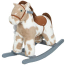 Soft Rocking Horse with Rabbit Companion and Neighing Sounds for Ages 2 - 5