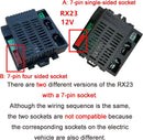 Weelye RX23 12V A 7-Pin Single-Sided Socket Control Box Receiver Accessory