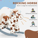 Rabbit-Themed Rocking Horse with Realistic Neigh and Plush Comfort