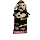Playful Paws Light-Up Dalmatian Firefighter Plush Toy