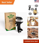 Nautical Coffee Mixer - Wind-Up Outboard Motor Design