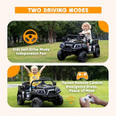 24V Kids Electric Ride-On Car, 4-Seater for Ages 3-8 in Black