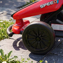 Qaba 24V Red Electric Drift Go Kart for Kids with Dual Motors