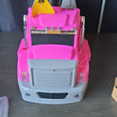 Garvee Kids' Pink/Gray Electronic Fire Truck Ride-On for Ages 3-4