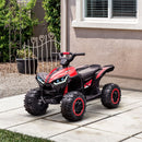 Electric Battery-Powered 4-Wheeler ATV Ride-On for Kids - Red