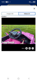 Dodge SRT Pink 12V Kids Ride-On Car with Parental Remote Control for Complete Supervision