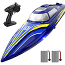 DEERC 14" High-Speed RC Boat for All Ages, Self-Righting Feature, Speeds Over 20 MPH