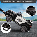 Remote Control 12V Electric Police Car Ride-On Toy with LED Lights and Music