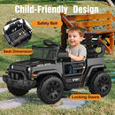12V Electric Ride-On Car for Kids with Remote Control and Spring Suspension